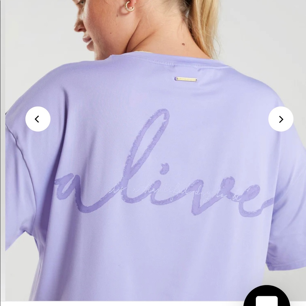 Gymshark Whitney Simmons Oversized T-Shirt wildflower purple